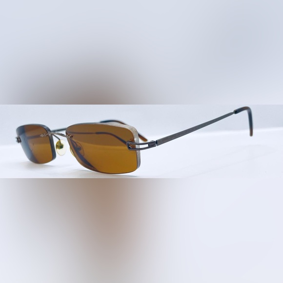 Saige Bronze Oval Sunglasses Frames Only - Picture 2 of 8